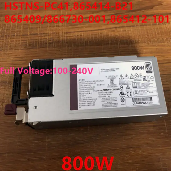 Zdroj napájení pro HP G10 800W spínaný zdroj napájení HSTNS-PC41 865414-B21 865409-001 866730-001 865412-101