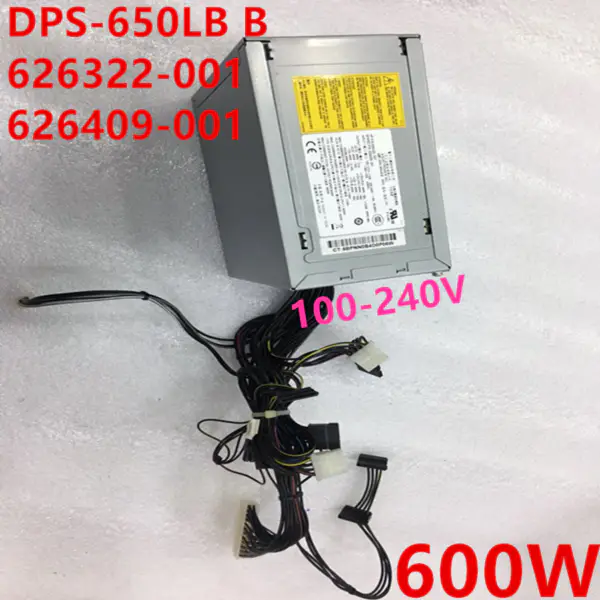 Zdroj napájení pro HP Z400 XW4600 600W spínaný zdroj DPS-650LB B 626322-001 626409-001