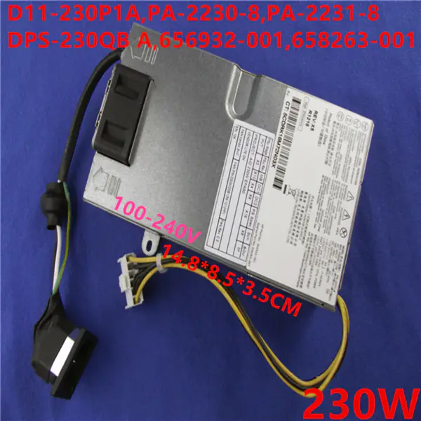 Zdroj napájení pro HP AIO 8300E 230W napájecí zdroj D11-230P1A PA-2230-8 PA-2231-8 PA-2231-9 DPS-230QB A 656932-001 658263-001