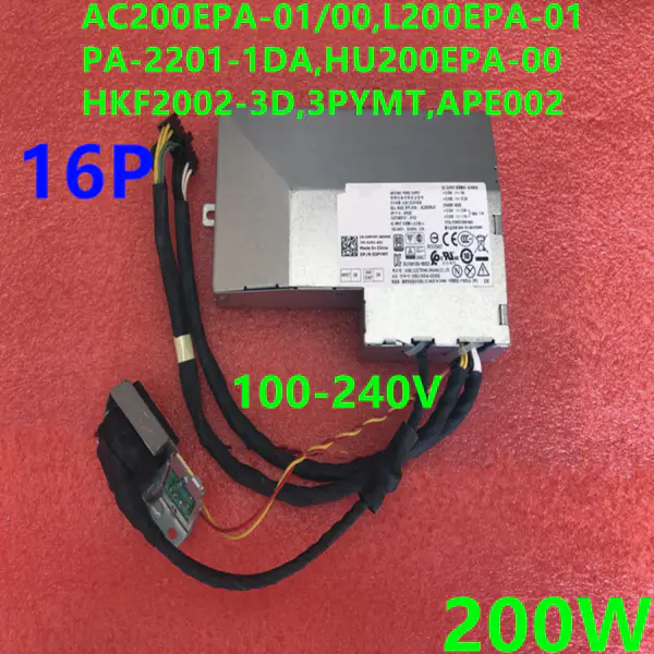 Dell 7440 16pinový 200W napájecí zdroj AC200EPA-01 AC200EPA-00 L200EPA-01 PA-2201-1DA HU200EPA-00 HKF2002-3D APE002