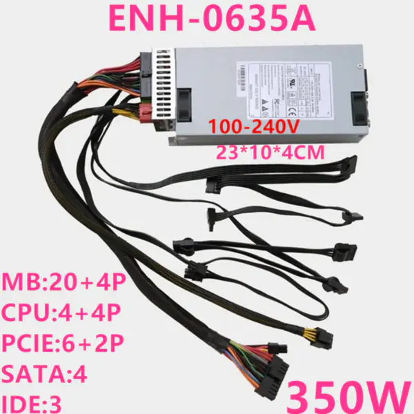 Zdroj napájení pro Enhance Full Module1U 350W spínaný zdroj ENH-0635A