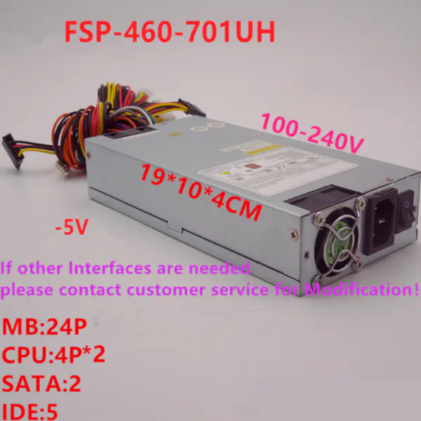 Zdroj napájení pro FSP -5V 1U 460W Spínaný zdroj napájení FSP460-701UH