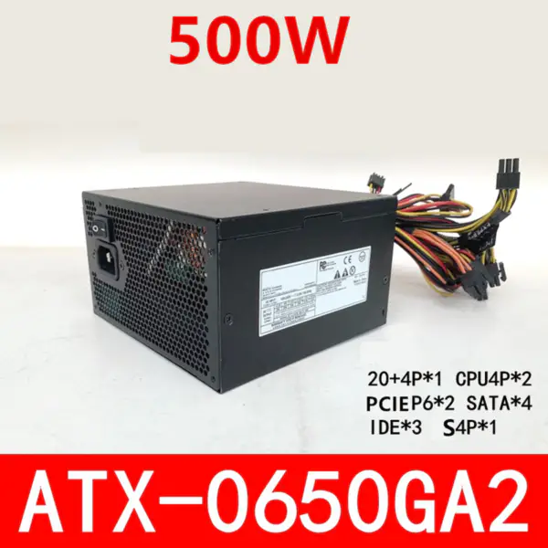 Zdroj napájení pro Enhance ATX 500W spínaný zdroj ATX-0650AG2