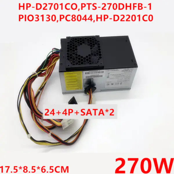HP S5000 DX7400 pro3130 s5721cx 200 220S 530 545S 270W Napájecí zdroj HP-D2701CO PTS-270DHFB-1 PIO3130 PC8044