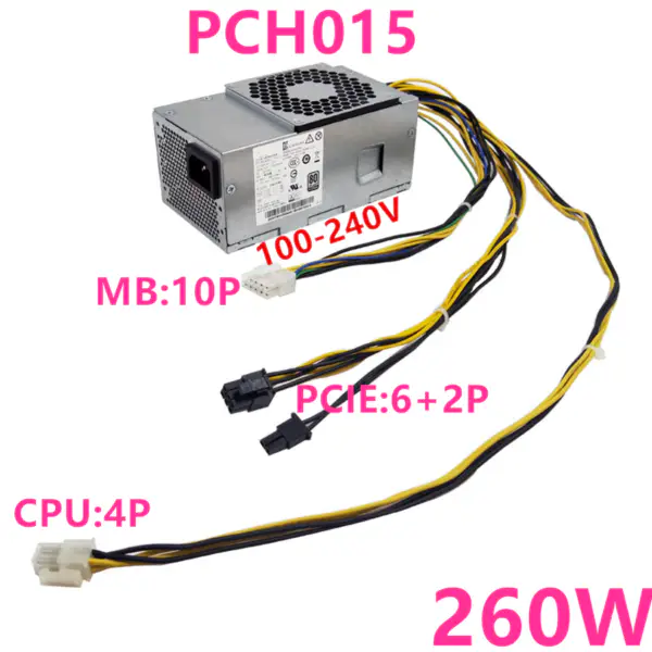 Zdroj napájení pro Lenovo M310 M410 M415 M510 M610 10Pin 260W PCH015 PCK012