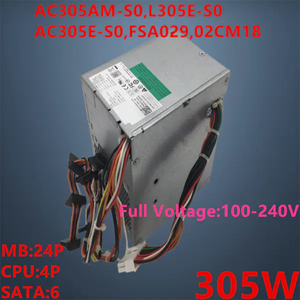 Zdroj napájení pro Dell OptiPlex 760 780 MT 305W spínaný zdroj AC305AM-S0 L305E-S0 AC305E-S0 FSA029 02CM18