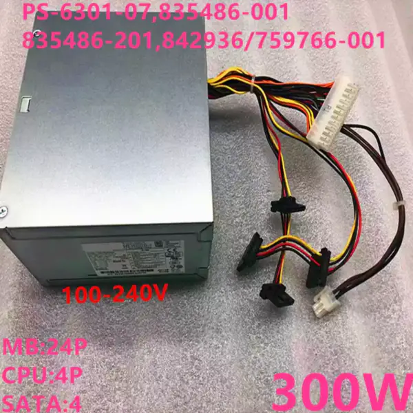 Zdroj napájení pro HP ATX 300W spínaný zdroj PS-6301-07 835486-001 835486-201 842936-001 759766-001