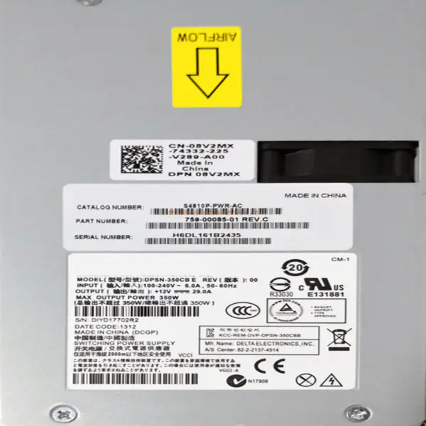 Dell S4810P 8024F 350W spínaný zdroj DPSN-350CB G 023TW3 DPSN-350CB E 08V2MX DPSN-350CB C