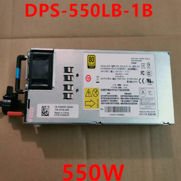 Zdroj napájení pro Dell S4048T-ON 550W spínaný zdroj DPS-550LB-1B 03WVHP