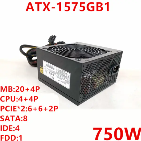 Napájecí zdroj pro Enhance 80plus Gold 750W spínaný zdroj ATX-1575GB1