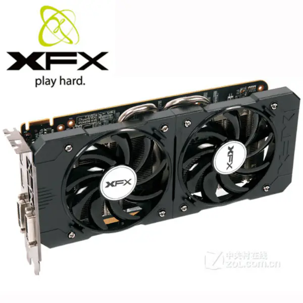 XFX R9370 2GB Grafická karta 256Bit GDDR5 Grafické karty pro karty AMD R9 300 series R9 370 2GB Radeon R9 370 2G HDMI DVI Used