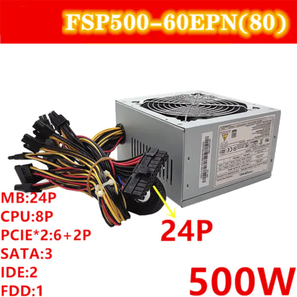 Zdroj napájení pro FSP 80plus Gold 500W spínaný zdroj FSP500-60EPN FSP600-60EPN