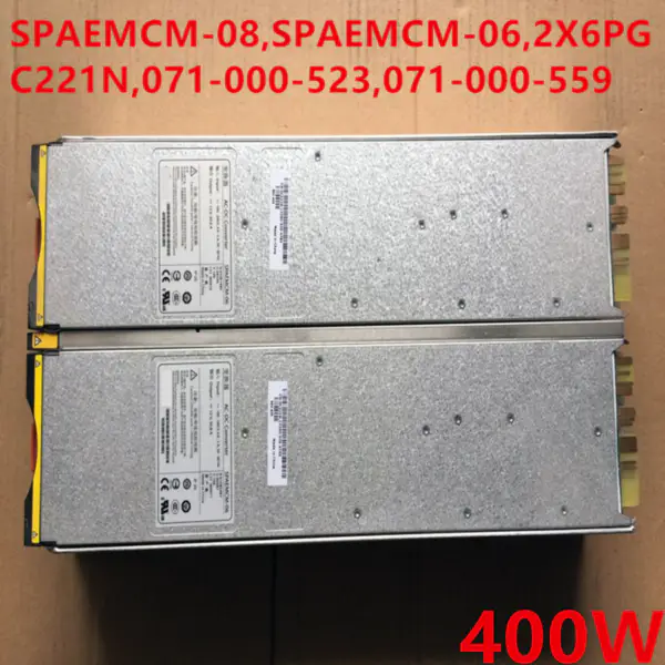 Napájecí zdroj pro Dell EMC CX4-120 240 480 400W Napájecí zdroj SPAEMCM-08 SPAEMCM-06 2X6PG C221N 071-000-523 071-000-559