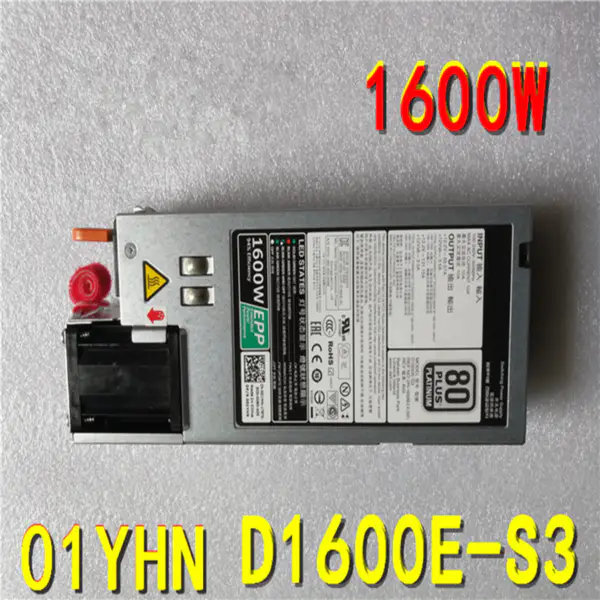 Zdroj napájení pro spínaný zdroj Dell 1600W D1600E-S3 DPS-1600AB-2 A 01YHN