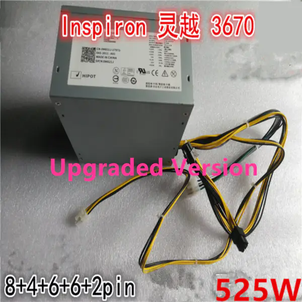 Dell Inspiron 3670 3671 3980MT 1060 1070 8Pin 525W spínaný napájecí zdroj 525W