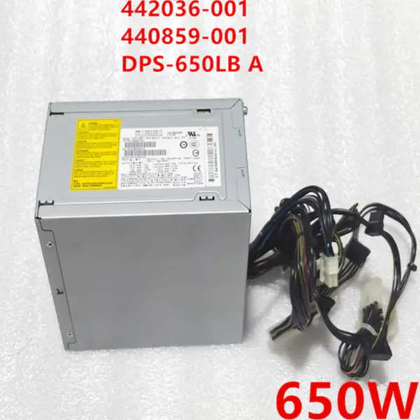 Zdroj napájení pro HP XW6600 650W spínaný zdroj 442036-001 440859-001 DPS-650LB A