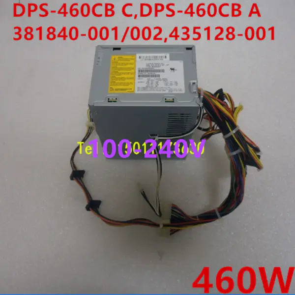 Zdroj napájení pro HP XW4200 XW4300 XW4400 460W napájecí zdroj DPS-460CB C DPS-460CB A 381840-002 435128-001 381840-001