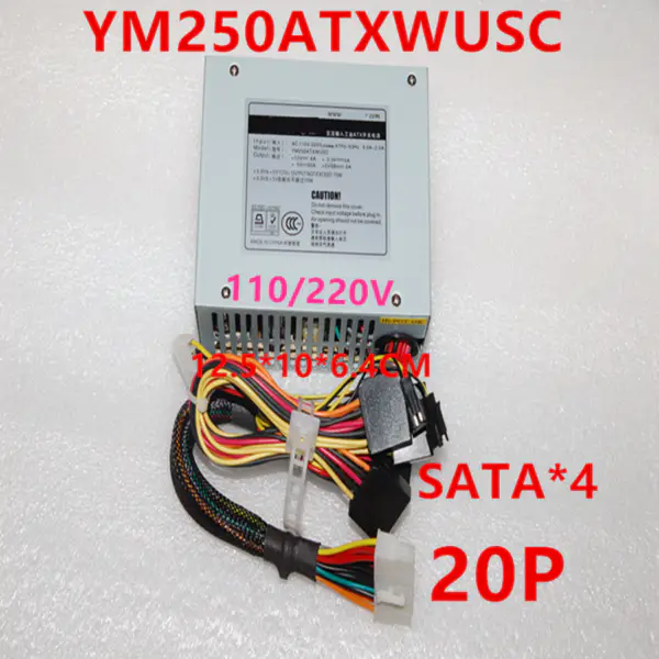 Zdroj napájení pro Hanker DVR NVR 20Pin+SATA*4 250W spínaný zdroj YM250ATXWUSC
