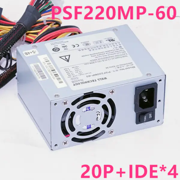 Zdroj napájení pro Hanker NVR CVR 20Pin IDE*4 200W spínaný zdroj PSF220MP-60