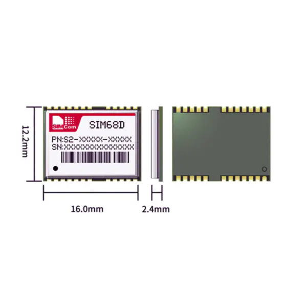 Výkonný modul GNSS SIMCOM SIM33EAU s anténou GNSS-SIM33EAU Podpora měření GPS/GLONASS/Galileo/QZSS SBAS