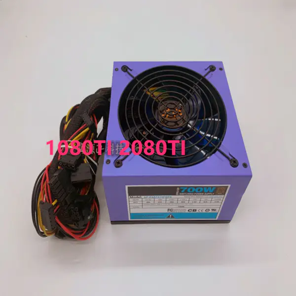 Napájecí zdroj pro AthenaPower 80plus Bronze 1080TI 2080TI CPU I7 I9 Tichý jmenovitý výkon 700 W Špičkový výkon 800 W Napájecí zdroj AP-P4ATX70FEP8