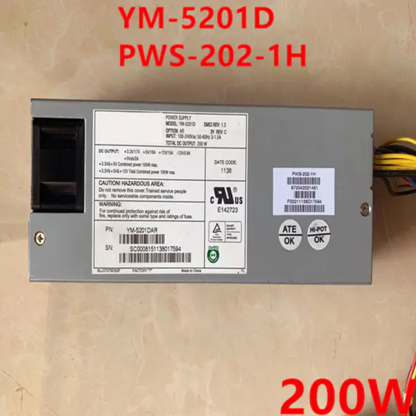 Zdroj napájení pro 3Y 200W spínaný zdroj YM-5201D PWS-202-1H