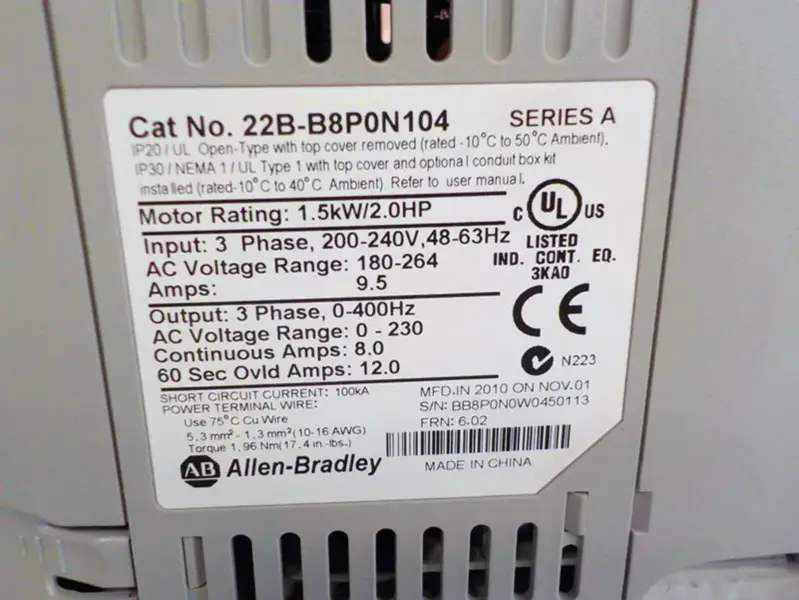 Allen-Bradley 22B-B8P0N104