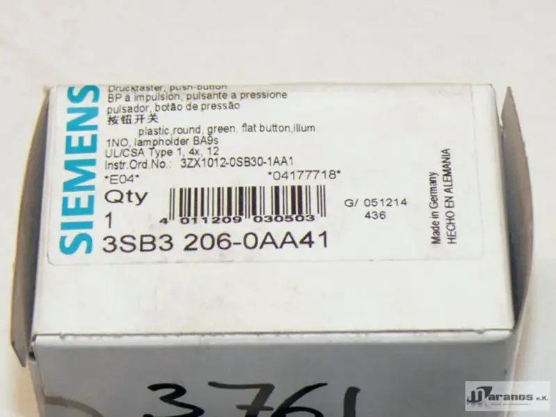 Siemens 3SB3206-0AA41