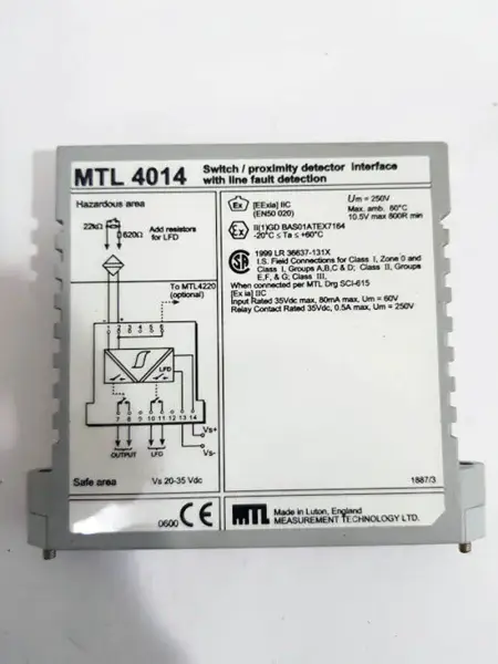 Měřicí technika Ltd MTL4014