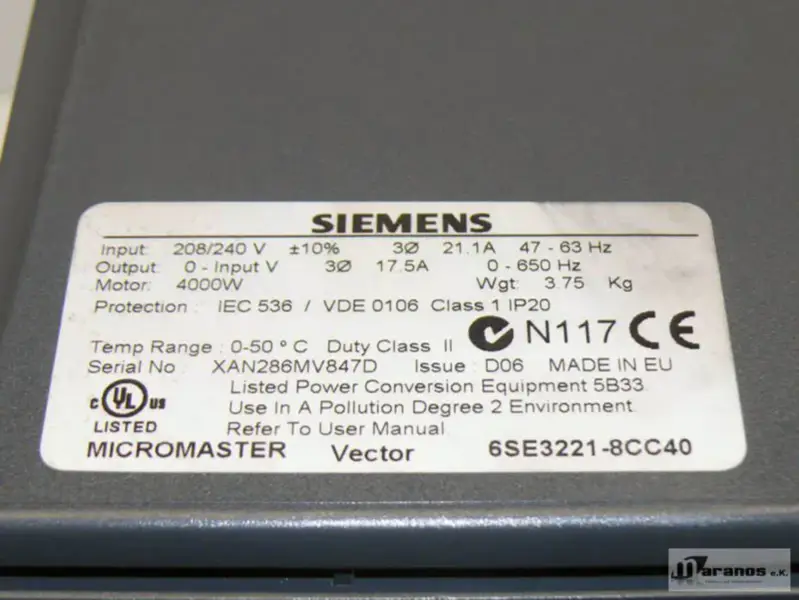Siemens 6SE3221-3CC40