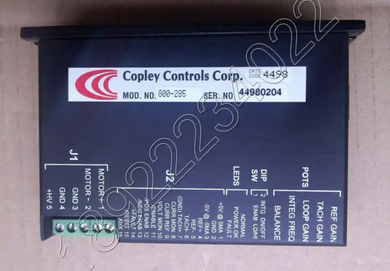 COPLEY CONTROLS CORP 800-285