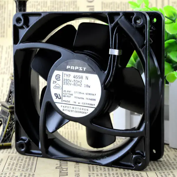 TYP4558N 220V 18W 120*120*38MM PAPST 12038 ventilátor 12CM