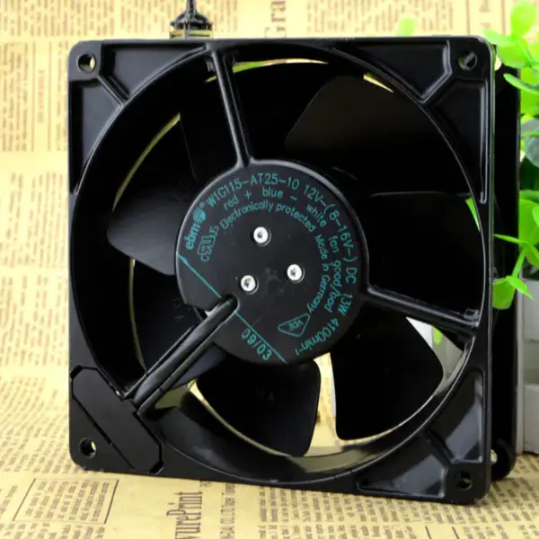 EBM W1G115-AT25-10 12V 13W 12738 13CM ventilátor 3-vodičový