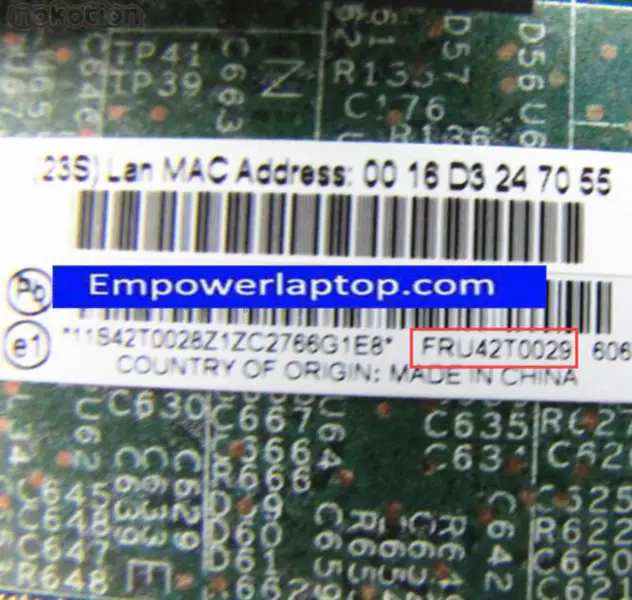 Lenovo Thinkpad X60 42T0029 48.4B503.021 základní deska 945GM DDR2 T2400 CPU Onboard