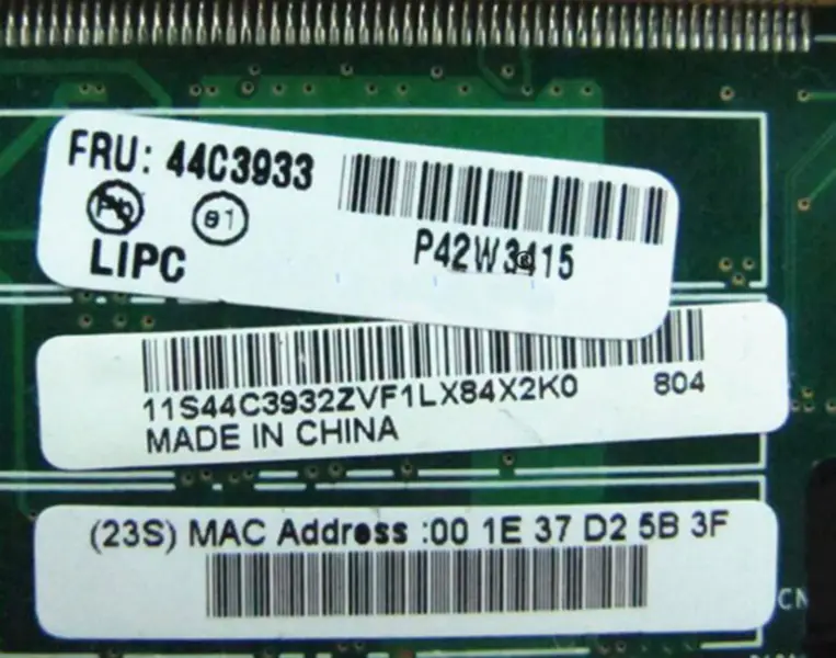 Lenovo Thinkpad R61 T61 44C3933 Základní deska pro notebooky 965PM DDR2 Quadro NVS 140M Grafika