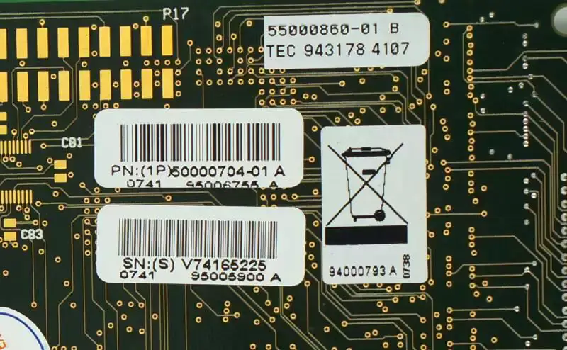 (1P)50000704-01 A 932218 55000860-01 REV A Průmyslová karta DIGI Acceleport XP 16 portů PCI