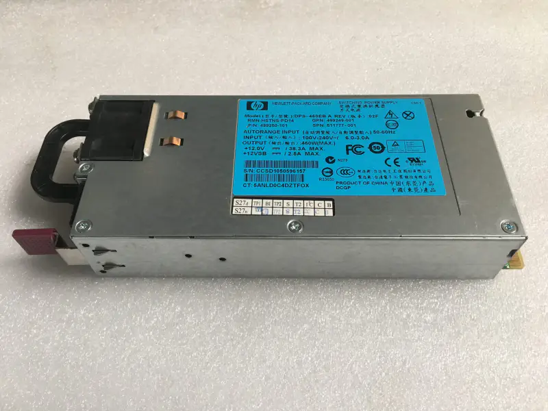 HP DL360 DL380G6 G7 G8 511777-001 499249-001 460W napájecí zdroj DPS-460EB A HSTNS-PR17 PSU