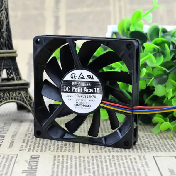 Sanyo 8cm 109P0812M701 8015 ventilátor 12V 0,09A