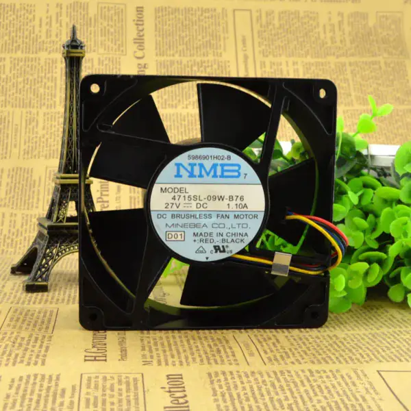NMB 4715SL-09W-B76 27V 1.10A Ventilátor NMB 12038