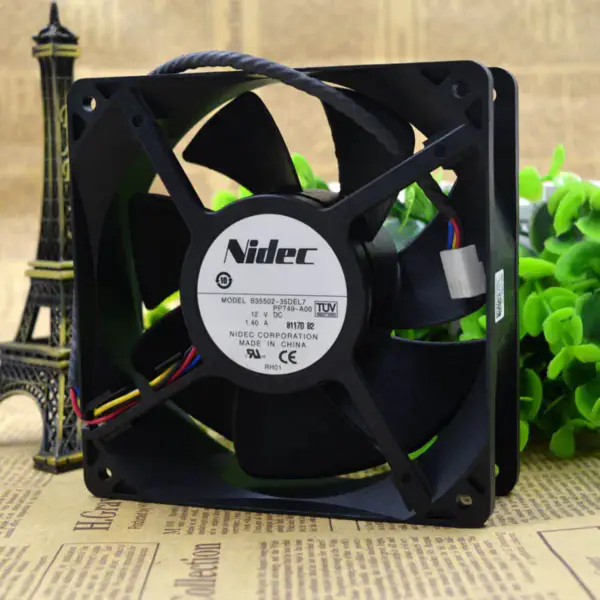 NIDEC 12038 12V 1,40A B35502-35DEL7 PP749-A00 ventilátor