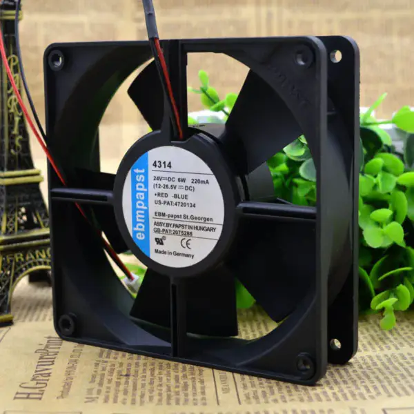 EBMPAPST TYP 4314S 12032 24V5W 3-vodičový ventilátor