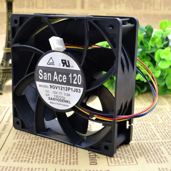 Sanyo 12cm12038 9GV1212P1J01/J03 12V 3A 4 PWM ventilátor