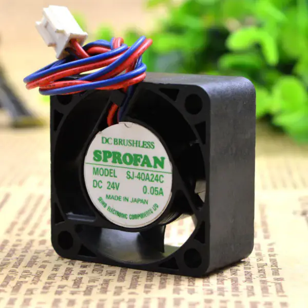 SPROFAN SJ-40A24C 24V 0,05A 4020 4CM 2-vodičový ventilátor