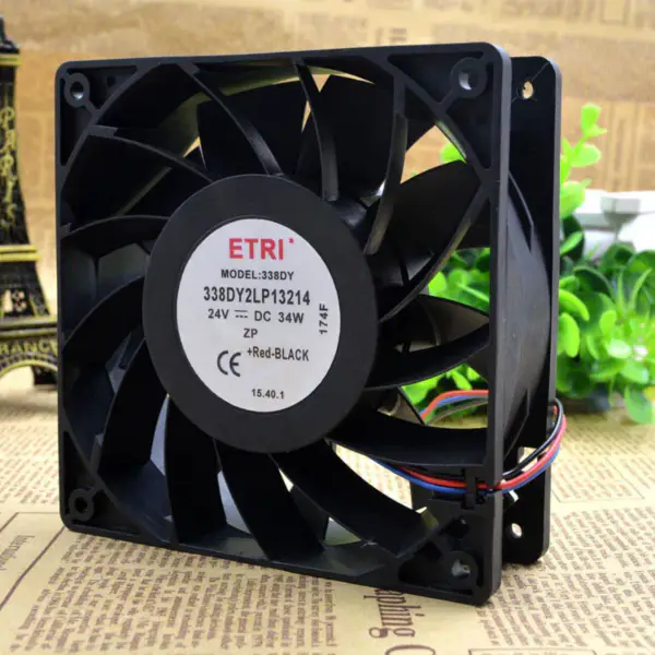 ETRI 338DY 2LP13214 24V 34W 12038 12CM 24V ventilátor