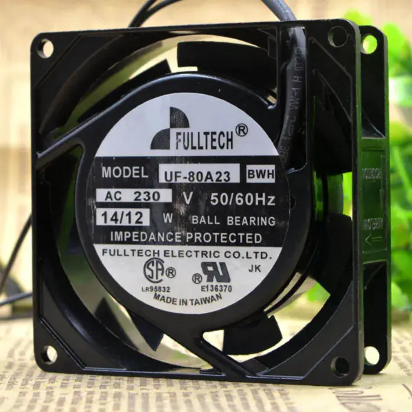 Ventilátor FULLTECH UF-80A23BWH AC230V 8CM 8038