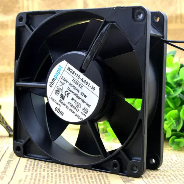 EBM PAPST W2S115-AA01-39 12738 Ventilátor 12,7 cm 220V 22 W