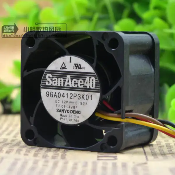 Sanyo 9GA0412P3K01 DC12V 0,92A 4028 4CM ventilátor