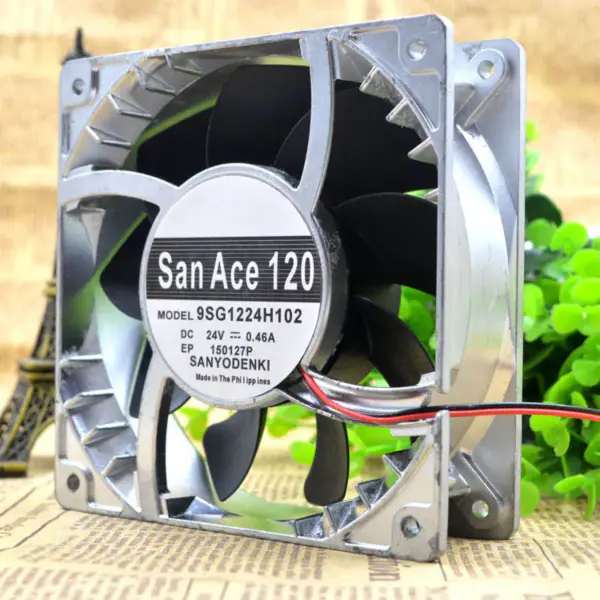 Sanyo 12038 12CM 9SG1224H102 24V 0,46A ventilátor