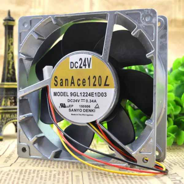 Ventilátor Sanyo 12CM 12038 DC24V 0,34A 9GL1224E1D03