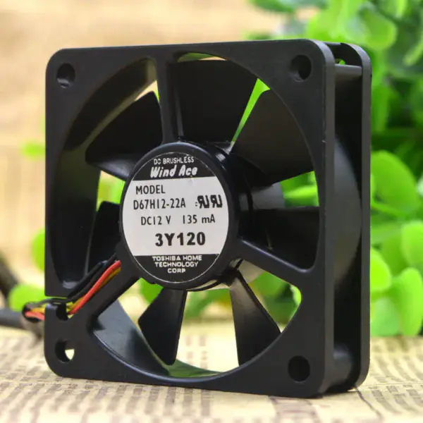 Ventilátor YASKAWA Wind Ace D67H12-22A 12V 135mA 6CM
